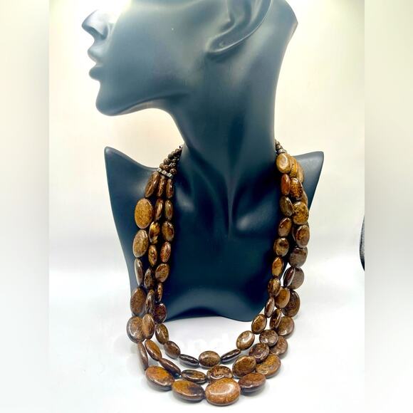 Jay King Desert Rose Trading Dtr Jasper 925 necklace - Picture 1 of 8